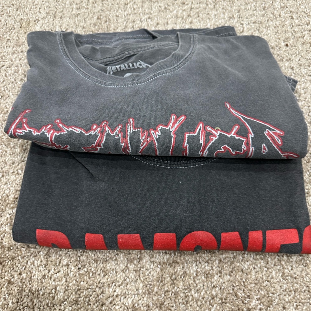 Rock Band Music Graphic Band T-Shirts (two - both included)